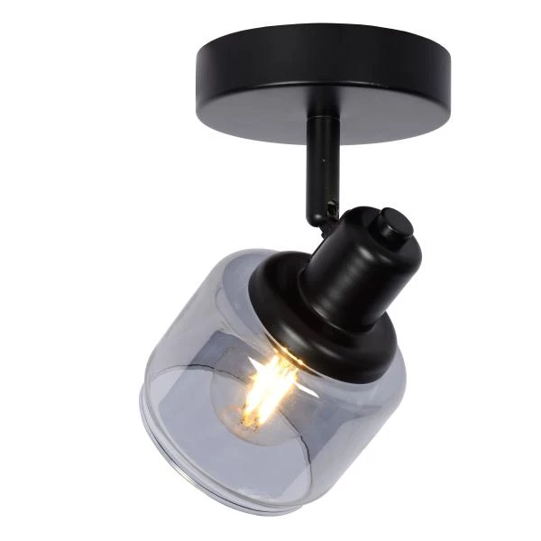 Lucide BJORN - Ceiling spotlight - 1xE14 - Black - detail 1